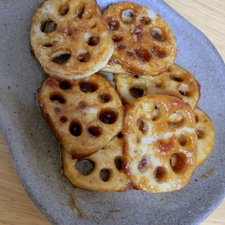 ぱくぱく食べちゃう★蓮根の甘辛煮